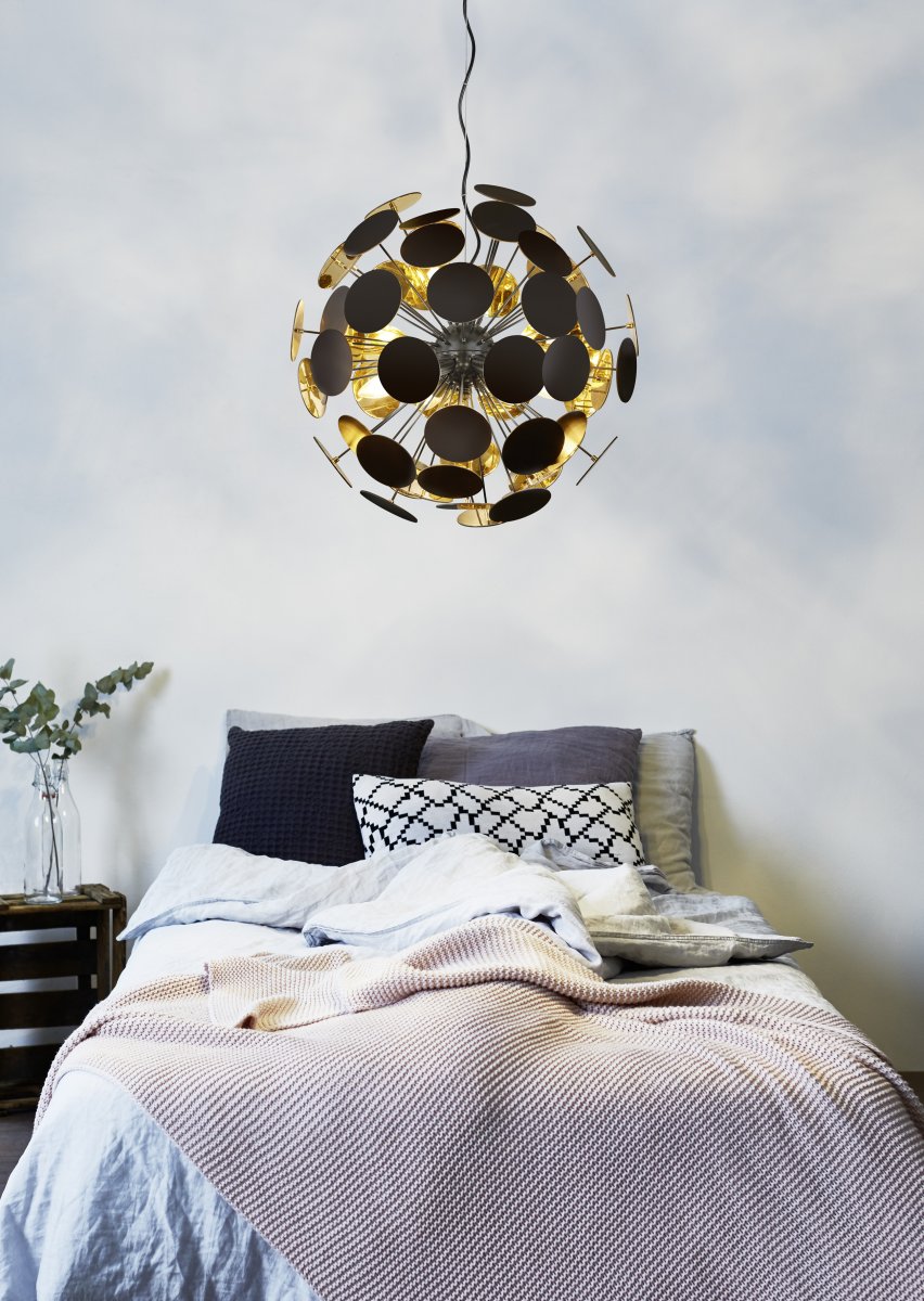 Discalgo Ø54 Schwarz hängelampe Von Trio Lighting - Das auffällige Design der Pendelleuchte ist garantiert ein echter Hingucker!