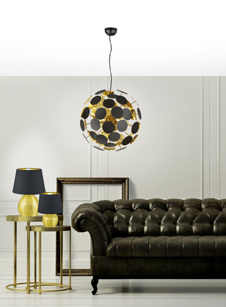 Discalgo Ø54 Schwarz hängelampe Von Trio Lighting - Das auffällige Design der Pendelleuchte ist garantiert ein echter Hingucker!