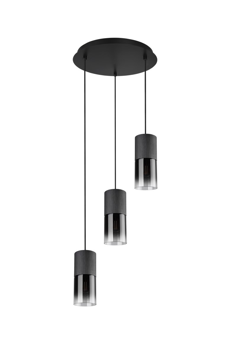 Robin Ø37 Schwarz hängelampe Von Trio Lighting - Es passt perfekt über den Esstisch oder ins Wohnzimmer und sorgt für eine schöne Atmosphäre und Beleuchtung.