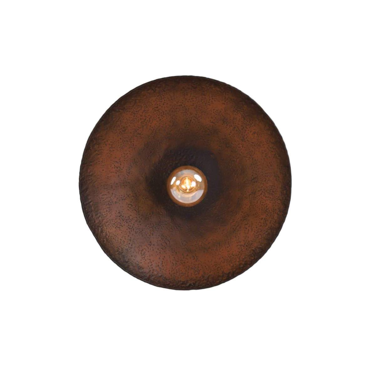 Neva Ø50 Schwarz wandlampe Von Light & Living - Die raue Oberfläche verleiht der Leuchte Charakter und reflektiert das Licht auf effektvolle Weise.