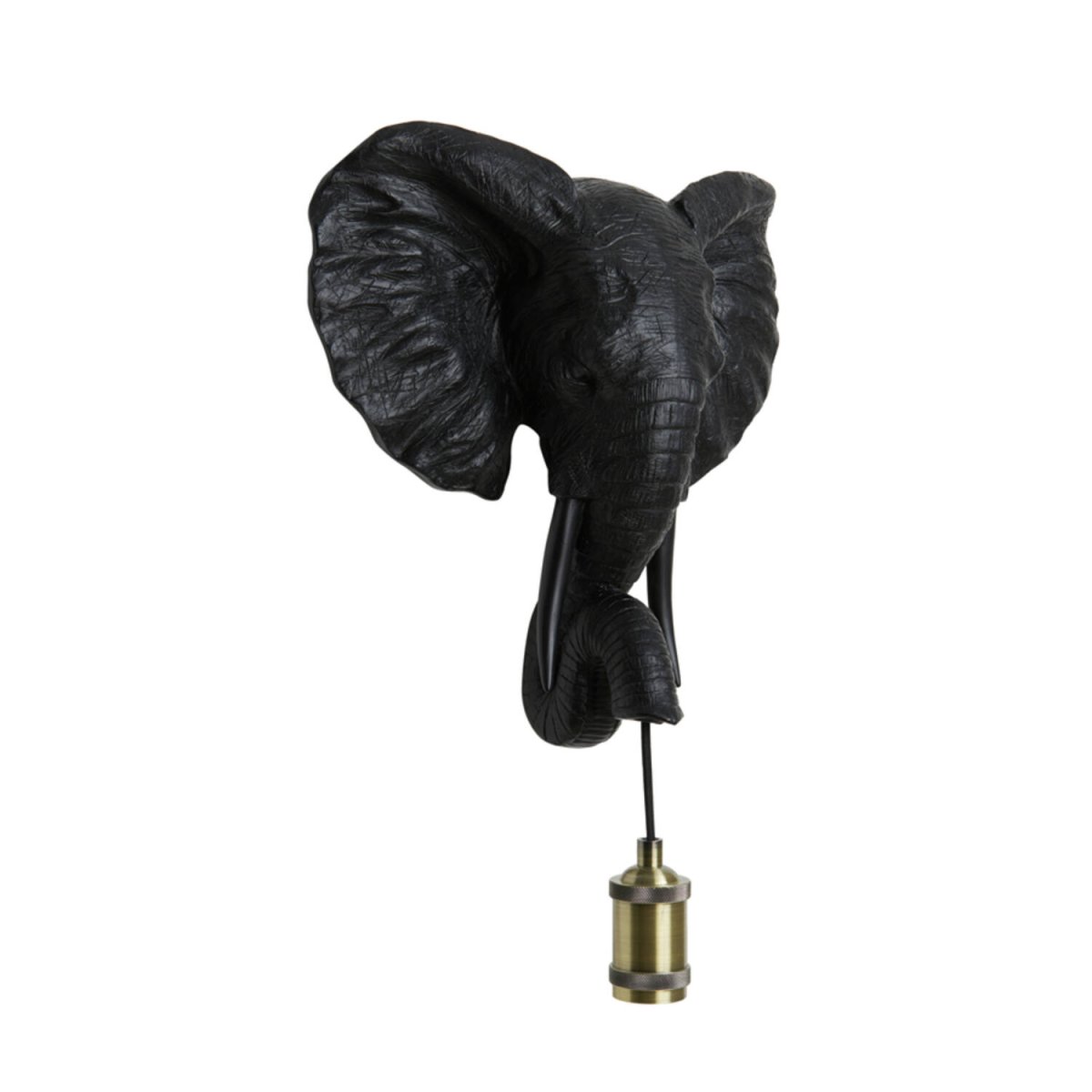 Elephant 36cm Schwarz wandlampe Von Light & Living - 