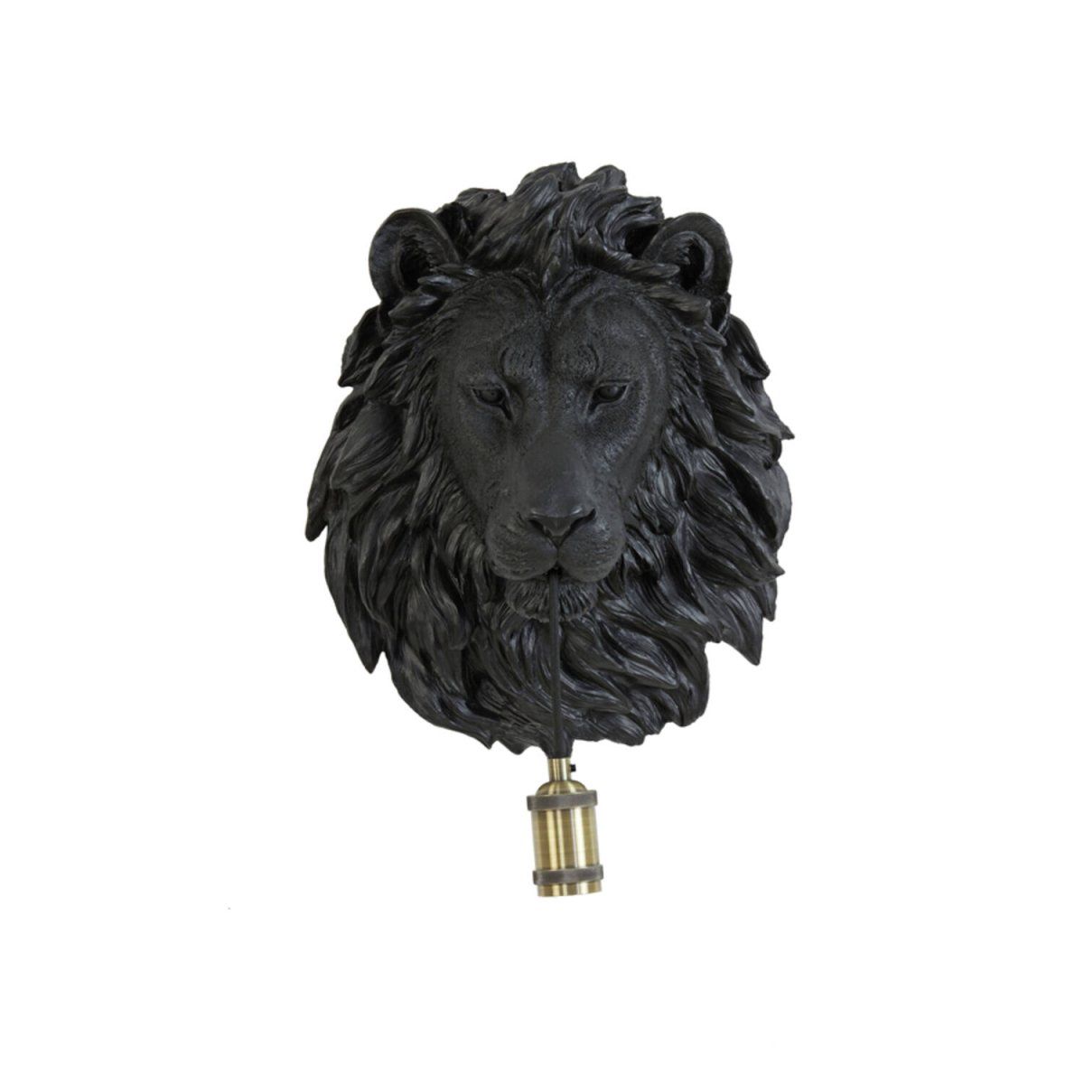 Lion 40cm Schwarz wandlampe Von Light & Living - 