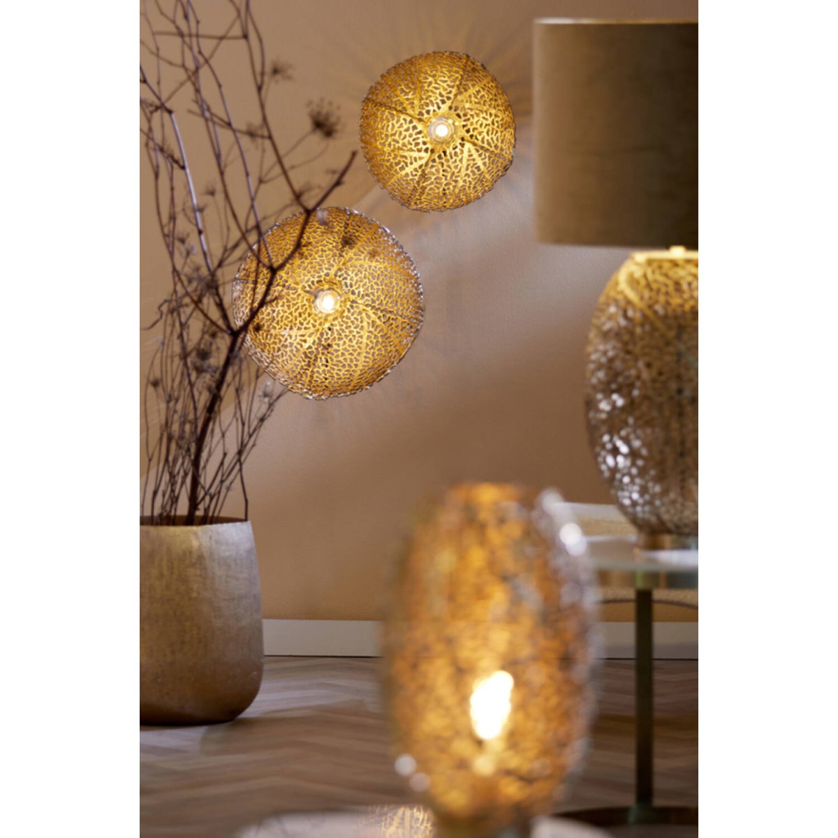 Sinula Ø40 Gold wandlampe Von Light & Living - 