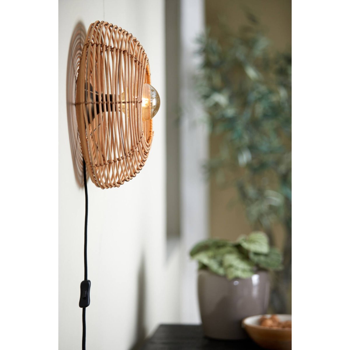 Milan Ø40 Natur wandlampe Von Light & Living - 