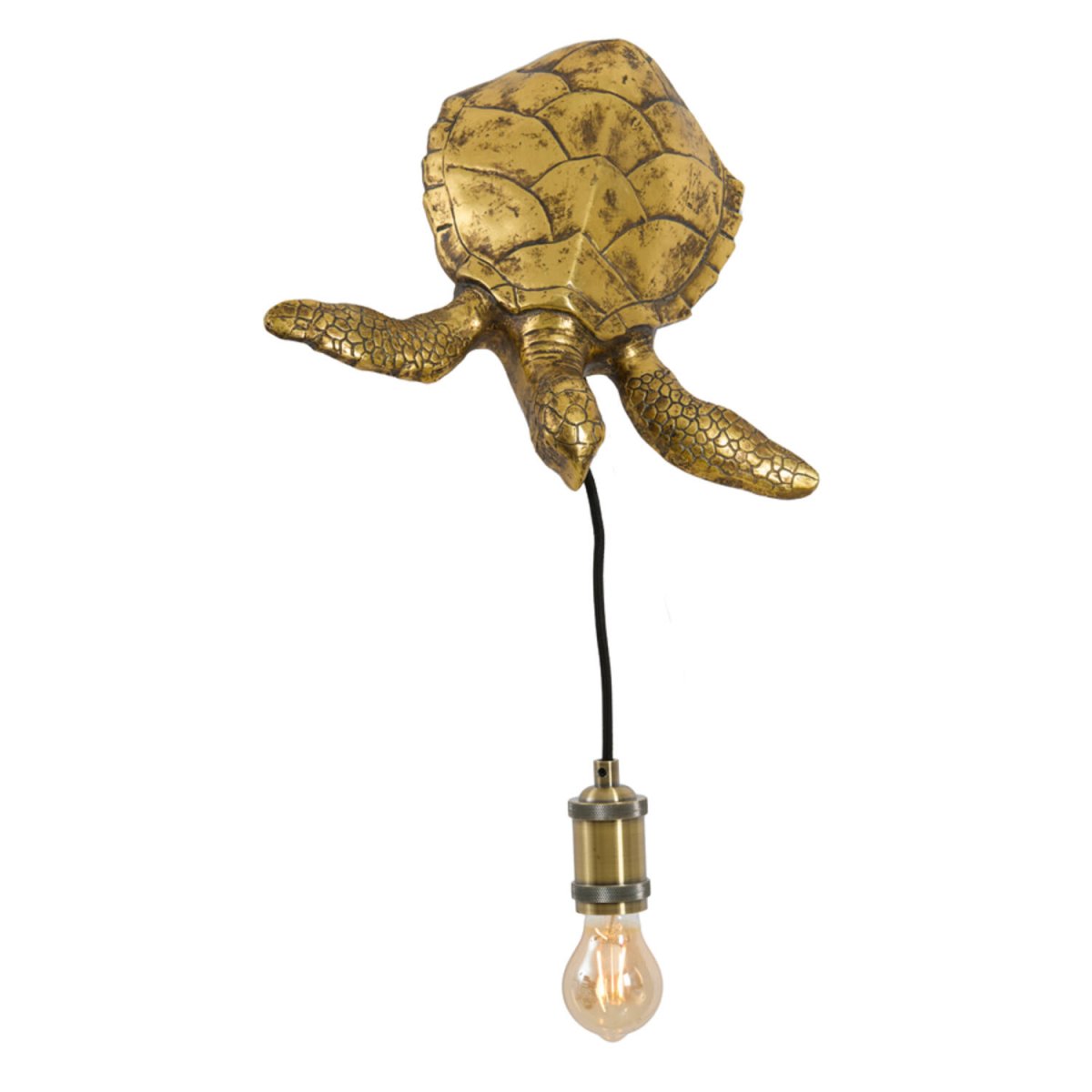 Turtle 20cm Bronze wandlampe Von Light & Living - 
