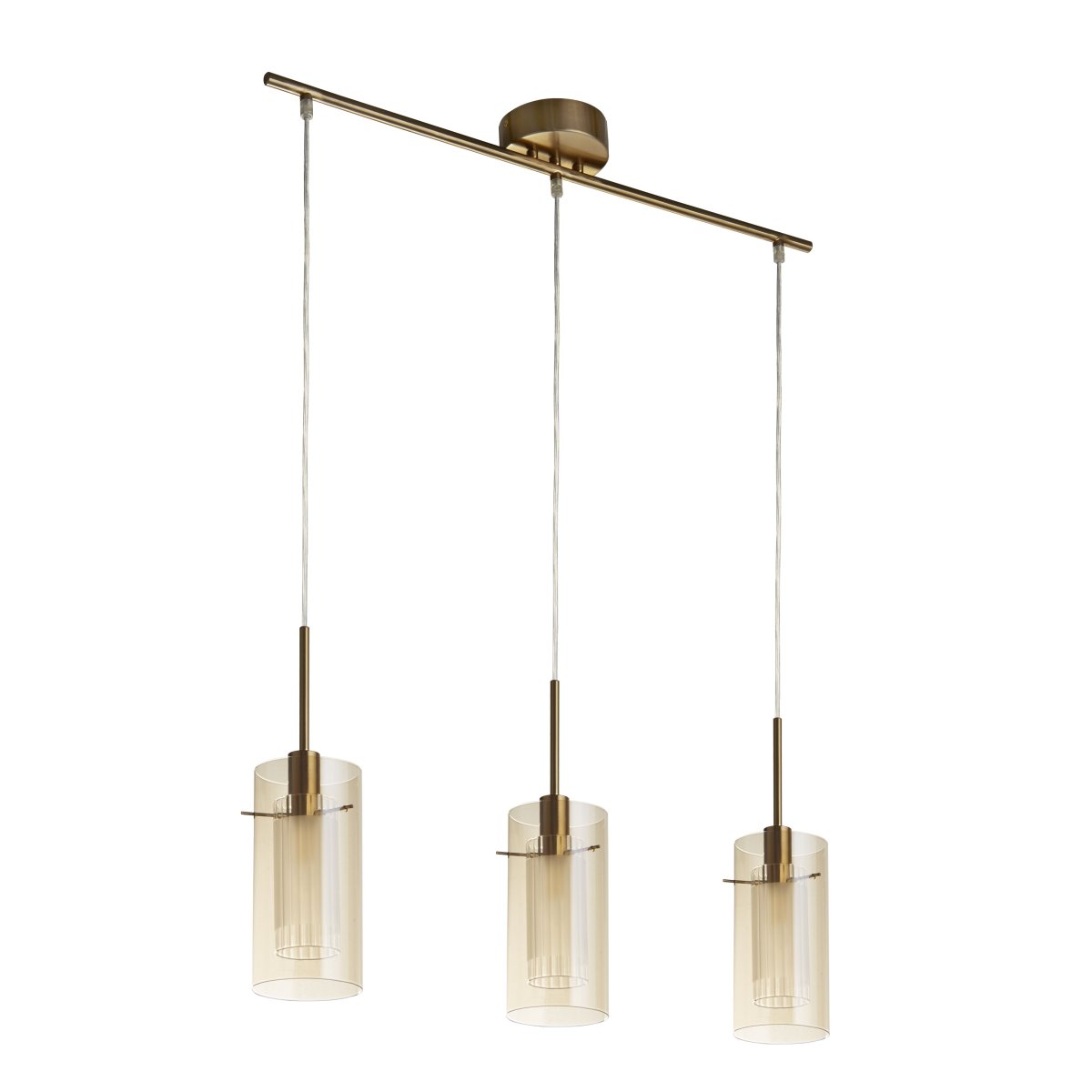 Duo 70cm Bronze hängelampe Von Searchlight - Duo ist eine elegante und trendige Pendelleuchte, die jedem Raum eine besondere Note verleiht.