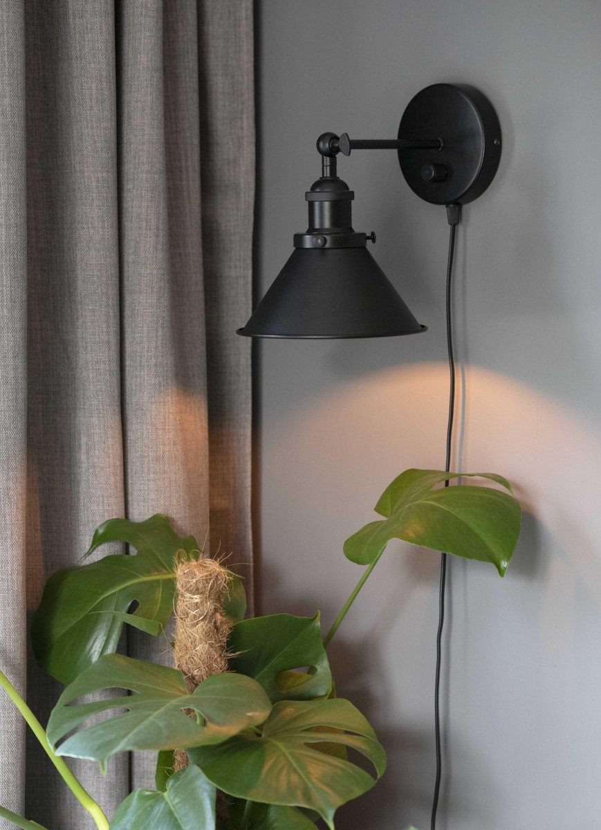 Anton Ø18 Schwarz wandlampe Von PR Home - 