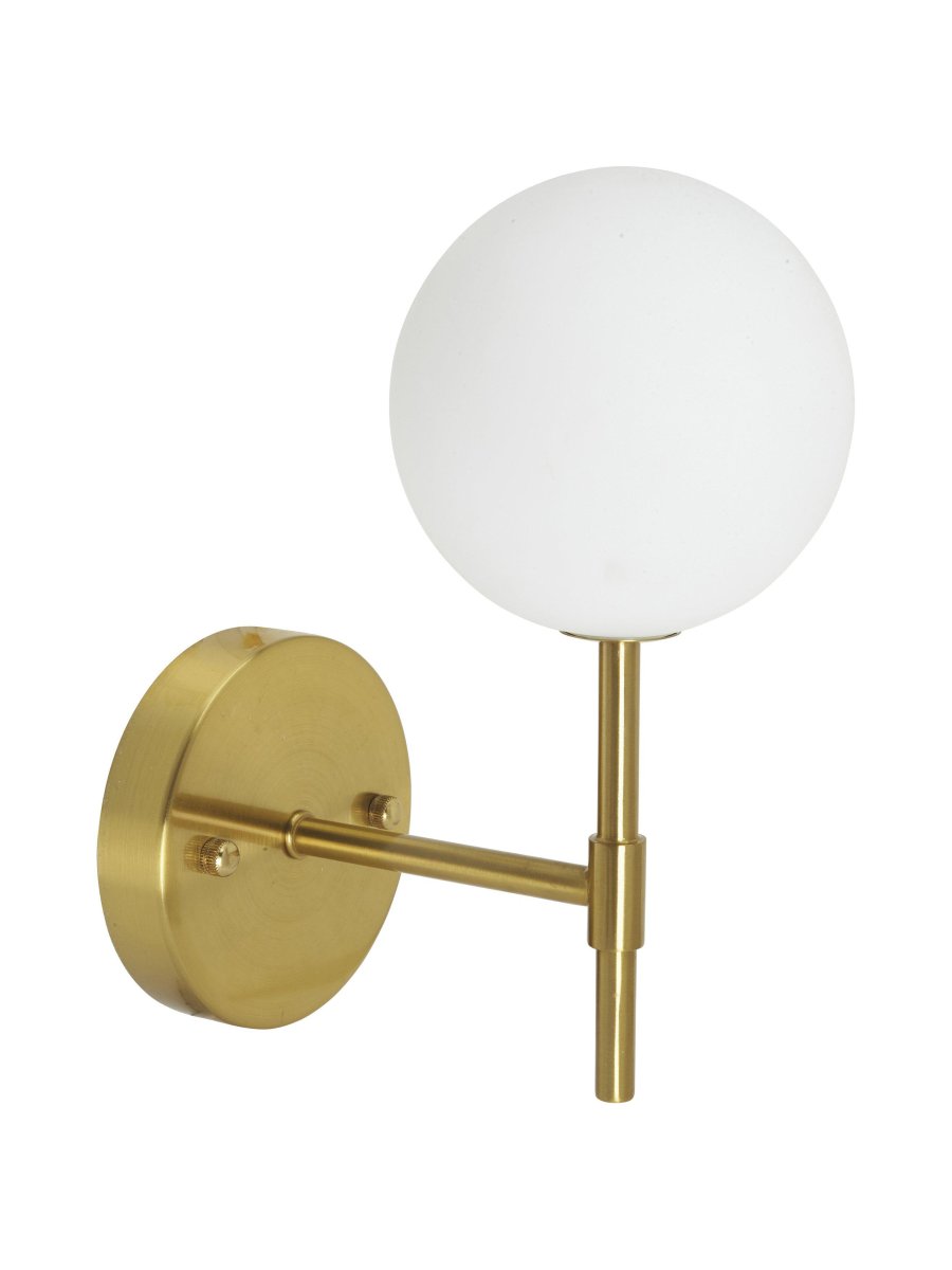 Sigma 25cm Gold badezimmerlampe Von PR Home - Bitte beachten Sie, dass es sich bei dieser Leuchte um eine Festinstallation handelt und kein separater Stecker und Anschlusskabel im Lieferumfang enthalten ist.