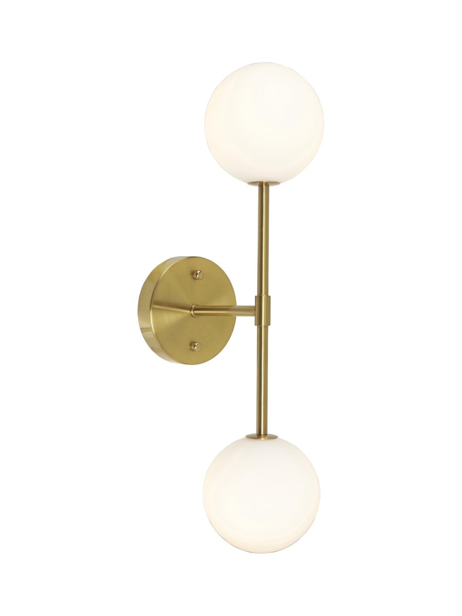 Sigma 50cm Gold badezimmerlampe Von PR Home - Bitte beachten Sie, dass es sich bei dieser Leuchte um eine Festinstallation handelt und kein separater Stecker und Anschlusskabel im Lieferumfang enthalten ist.