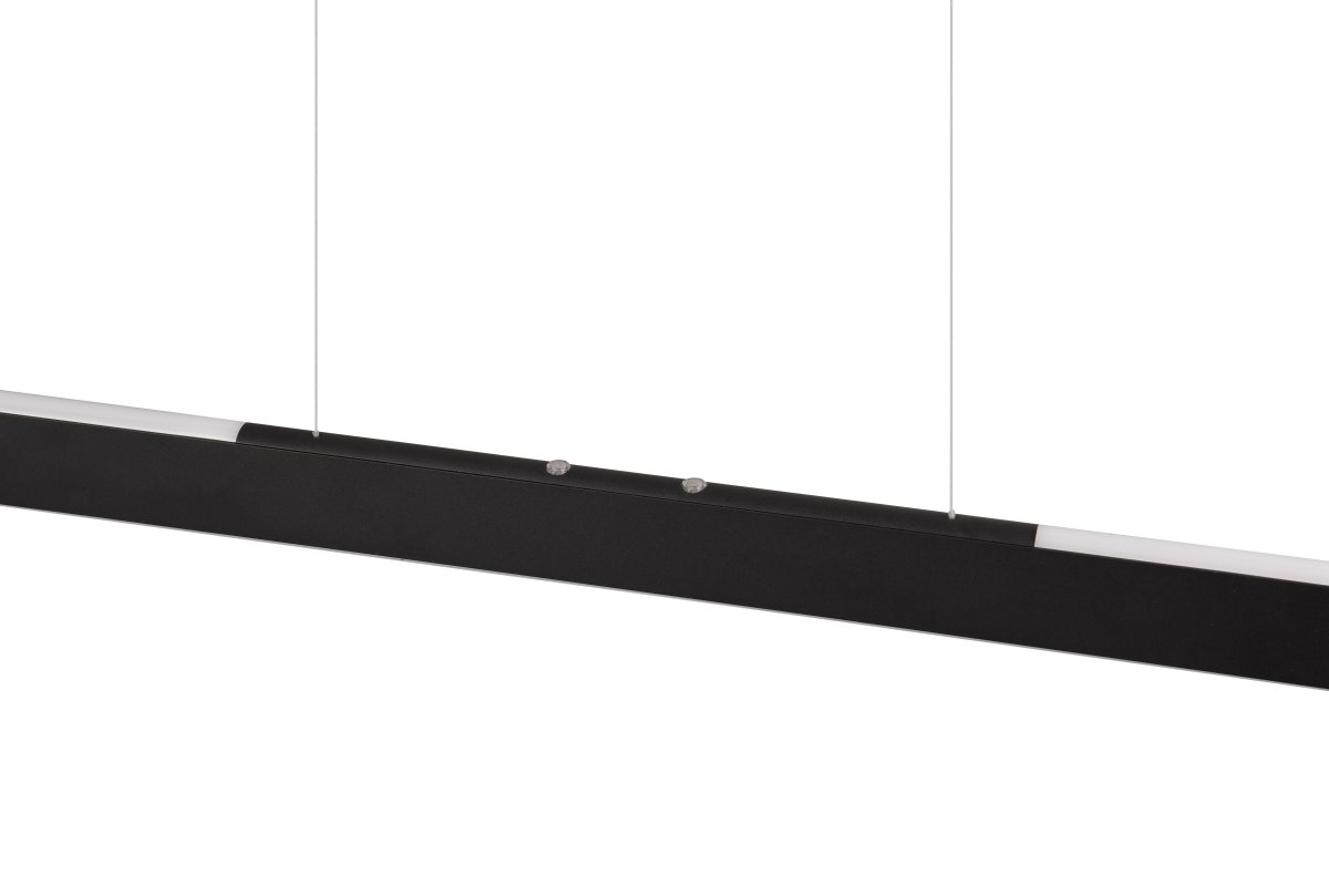 Helios 100cm Schwarz hängelampe Von Trio Lighting - Die klaren und modernen Linien der Lampe verleihen dem Zuhause eine elegante Atmosphäre, die durch die Auf- und Ab-Beleuchtung noch verstärkt wird.