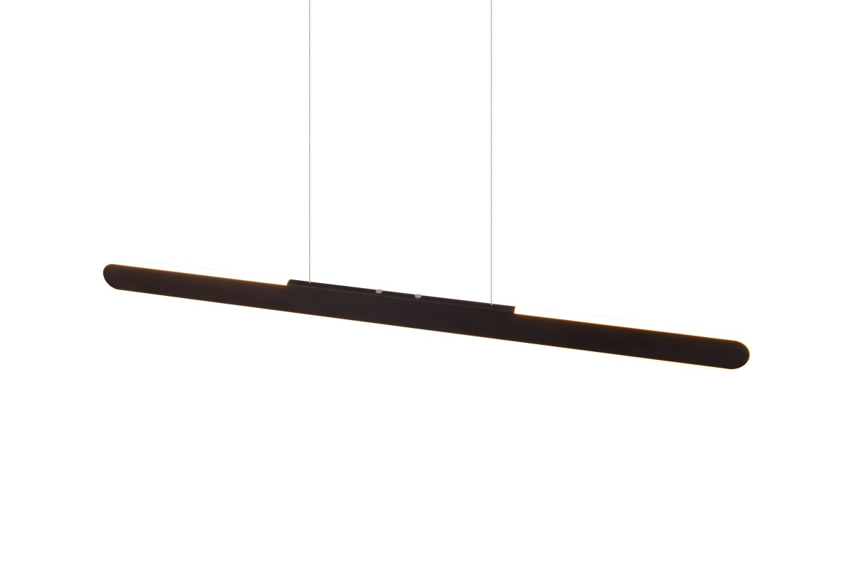 Helios 100cm Schwarz hängelampe Von Trio Lighting - Die klaren und modernen Linien der Lampe verleihen dem Zuhause eine elegante Atmosphäre, die durch die Auf- und Ab-Beleuchtung noch verstärkt wird.