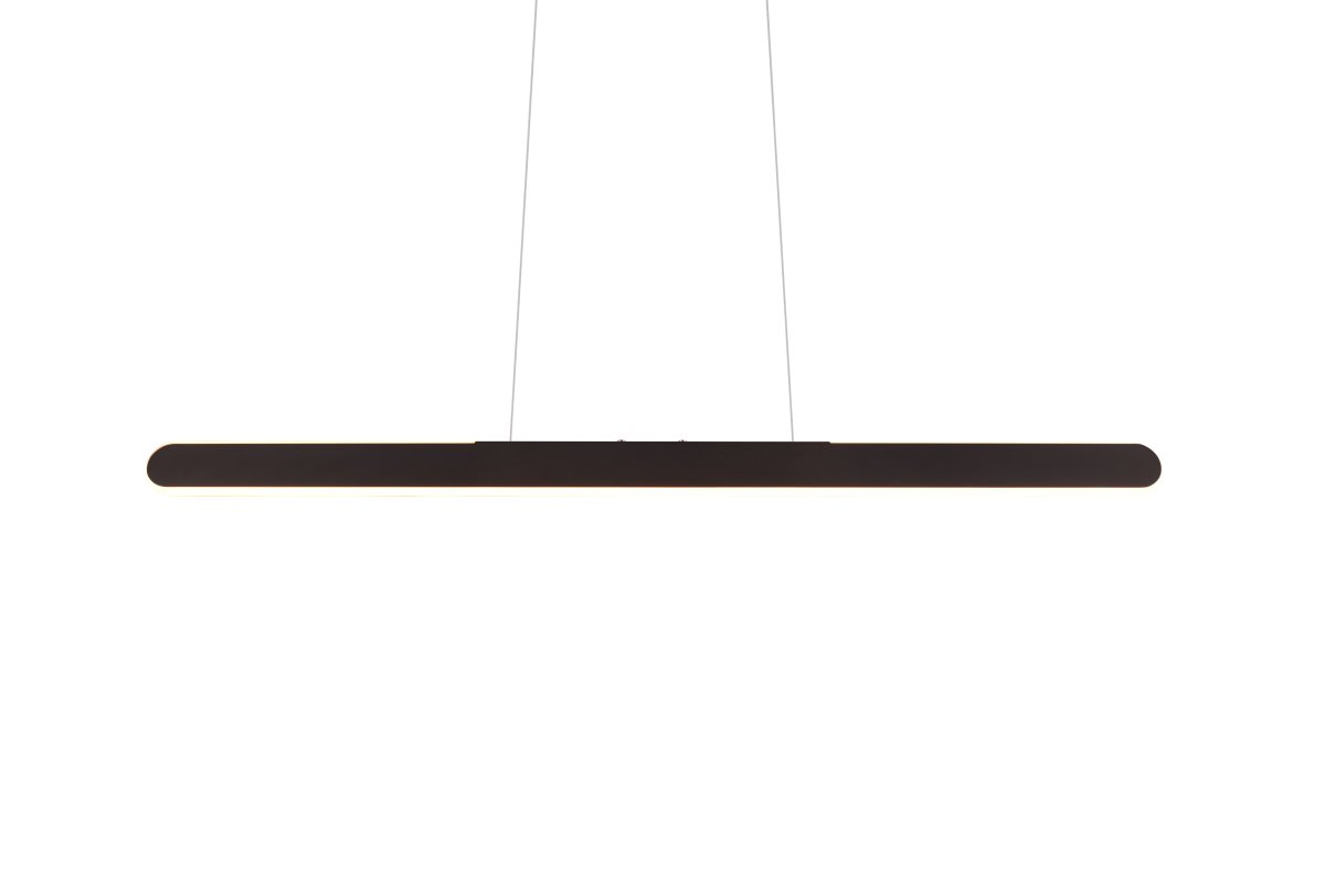 Helios 100cm Schwarz hängelampe Von Trio Lighting - Die klaren und modernen Linien der Lampe verleihen dem Zuhause eine elegante Atmosphäre, die durch die Auf- und Ab-Beleuchtung noch verstärkt wird.