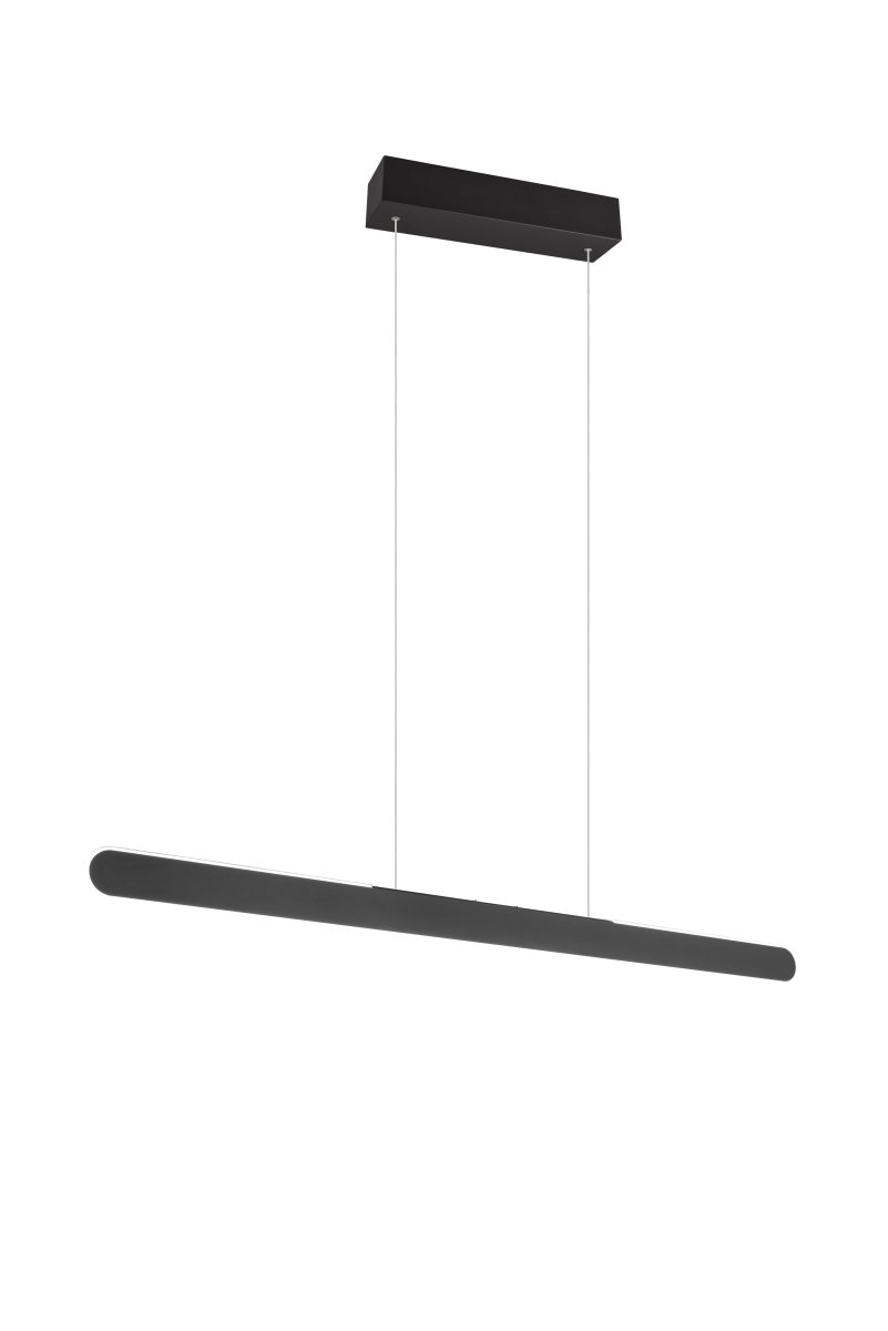 Helios 100cm Schwarz hängelampe Von Trio Lighting - Die klaren und modernen Linien der Lampe verleihen dem Zuhause eine elegante Atmosphäre, die durch die Auf- und Ab-Beleuchtung noch verstärkt wird.