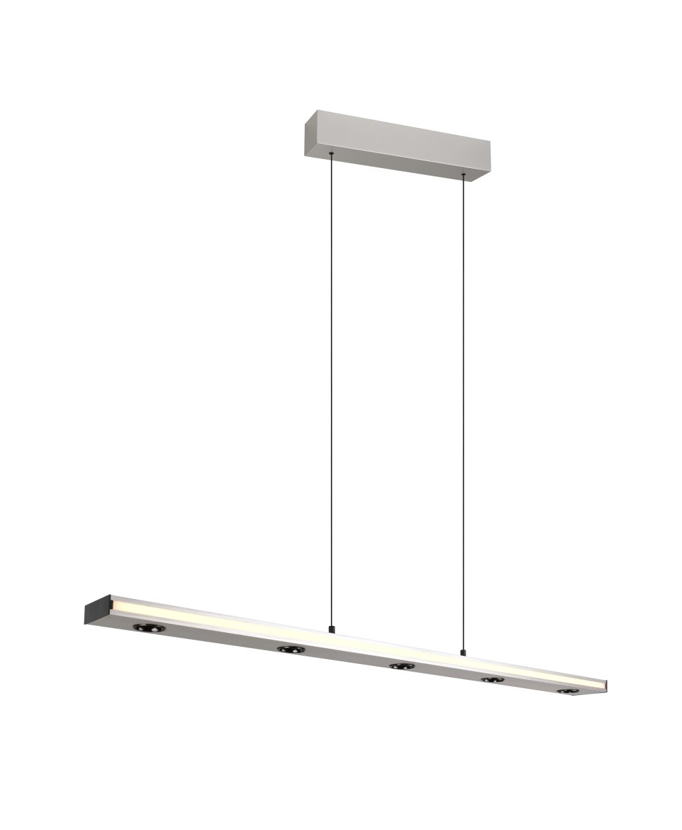 Graham 110cm Gebürsteter Stahl hängelampe Von Trio Lighting - 
