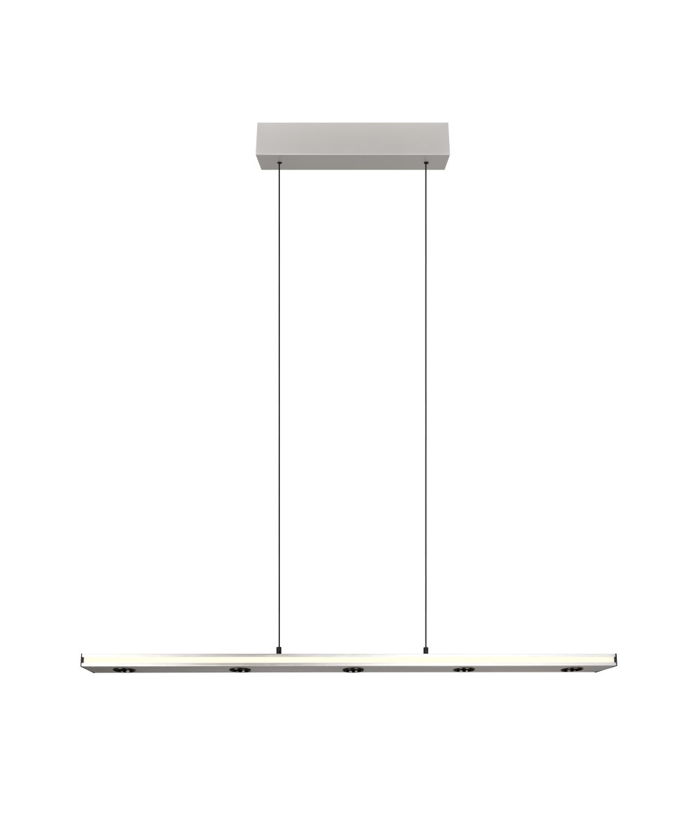 Graham 110cm Gebürsteter Stahl hängelampe Von Trio Lighting - 