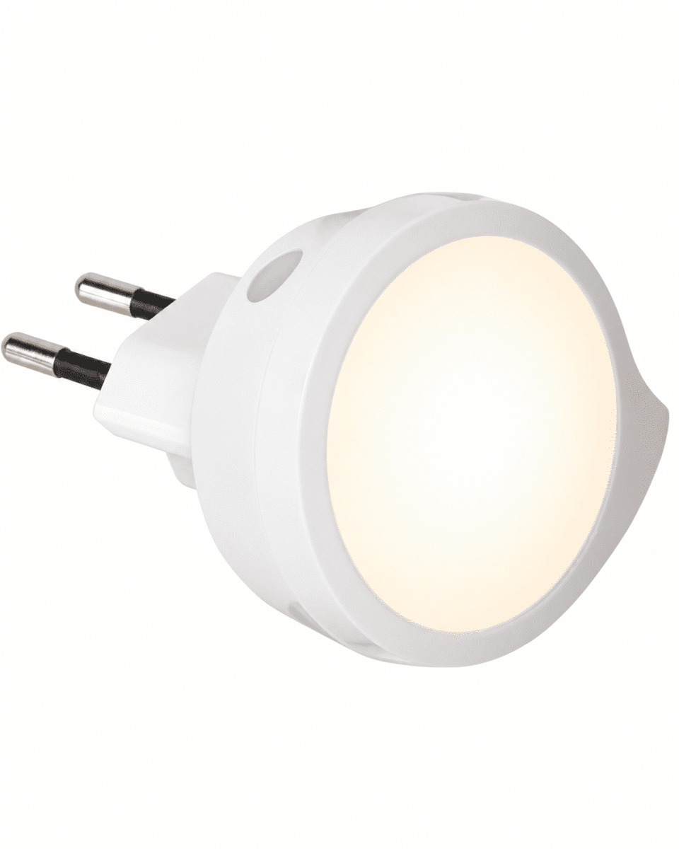 Nachtlicht Sensor LED Weiß kinderlampe Von Star Trading - Der integrierte Sensor erkennt die Dunkelheit und schaltet die Lampe automatisch ein – ideal für die Nacht.