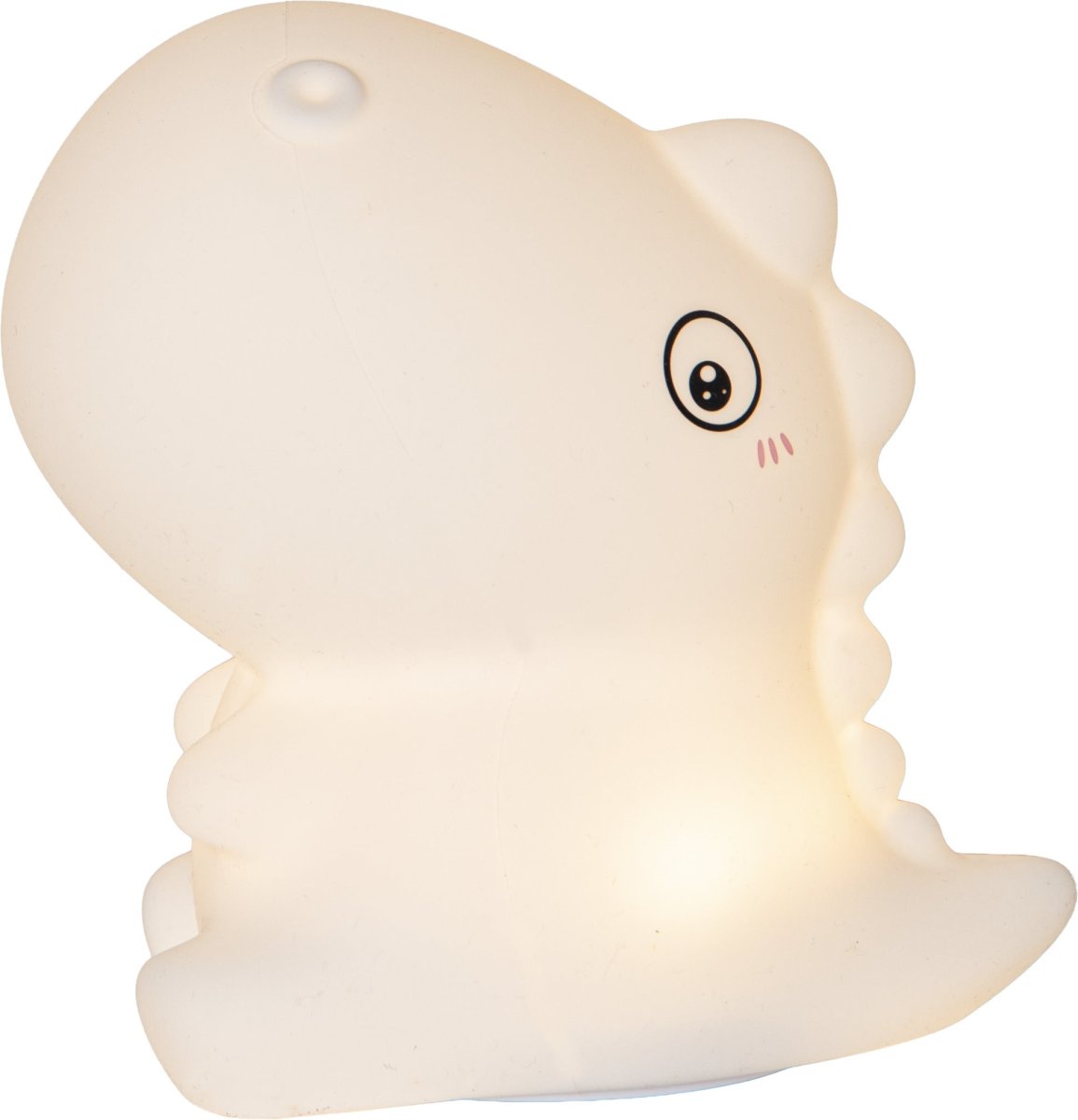Dinosaur Weiß kinderlampe Von Star Trading - Dinosaurier ist ein bezauberndes Nachtlicht mit Touch-Funktion, das ein sanftes und angenehmes Licht verbreitet.