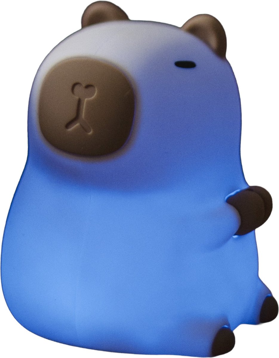 Capybara Weiß kinderlampe Von Star Trading - Capybara ist eine bezaubernde Nachtlampe, die ein sanftes und angenehmes Licht verbreitet.