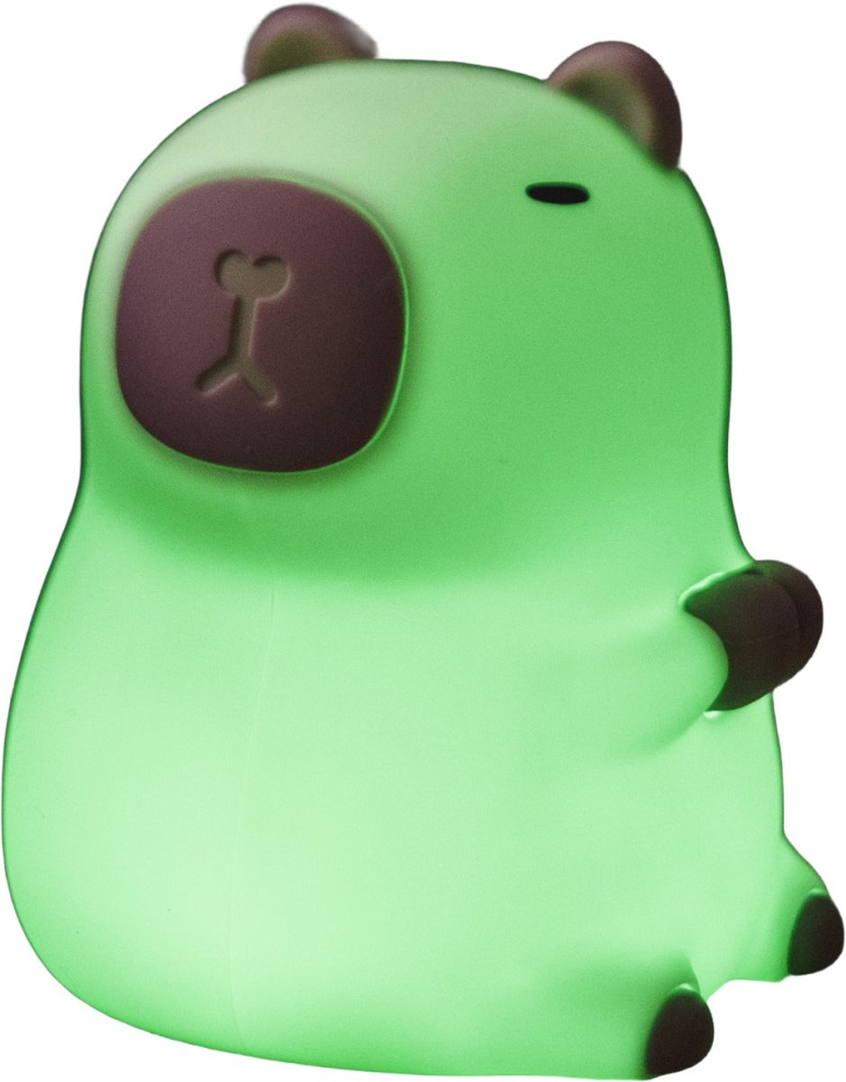 Capybara Weiß kinderlampe Von Star Trading - Capybara ist eine bezaubernde Nachtlampe, die ein sanftes und angenehmes Licht verbreitet.