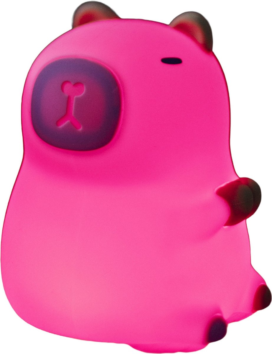 Capybara Weiß kinderlampe Von Star Trading - Capybara ist eine bezaubernde Nachtlampe, die ein sanftes und angenehmes Licht verbreitet.