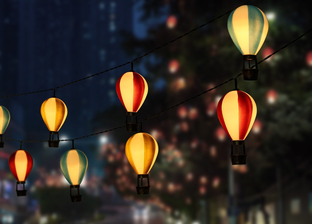 Balloon Mehrfarbig solarleuchte Von Globo Lighting - En unik och st&auml;mningsfull detalj som ger utomhusmilj&ouml;n en lekfull och elegant touch!