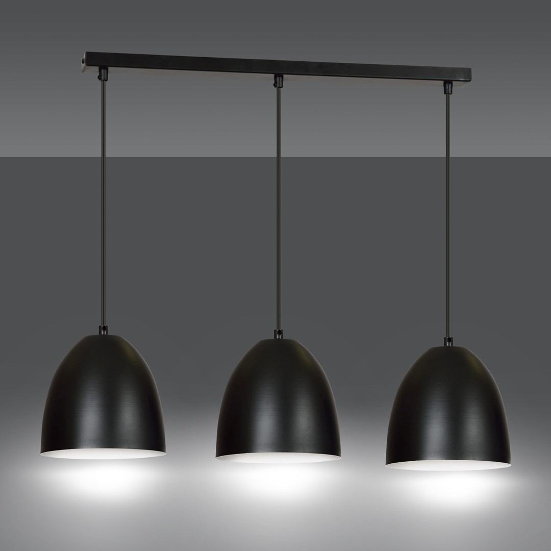 Lenox 70cm Schwarz hängelampe Von Emibig Lighting - Es erhellt den Innenraum optimal und ist ein schönes und dekoratives Detail in Ihrem Zuhause.