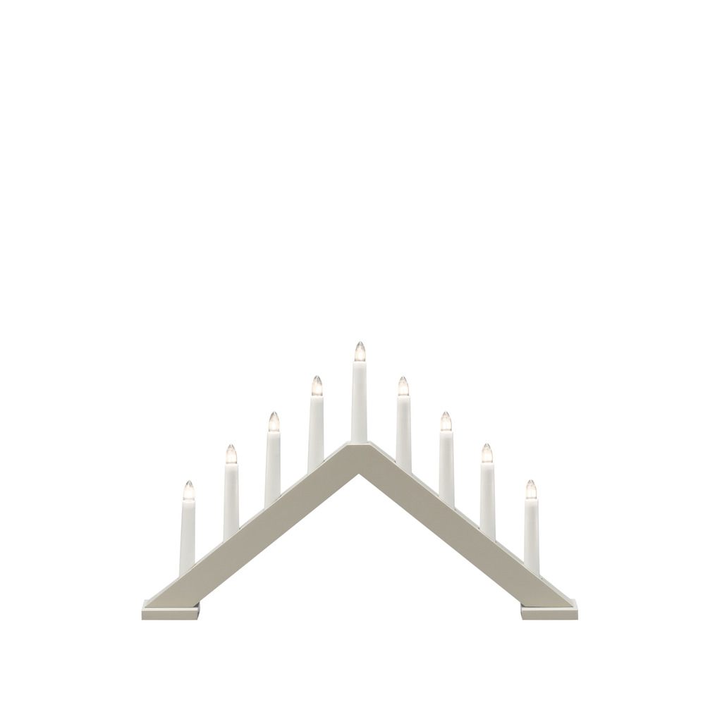 Candelabra 9 Lights Mattbeige Von Konstsmide - Dieser Kerzenhalter eignet sich perfekt f&uuml;r die Fensterbank oder den Tisch und passt gleicherma&szlig;en gut in moderne und traditionelle Inneneinrichtungen.