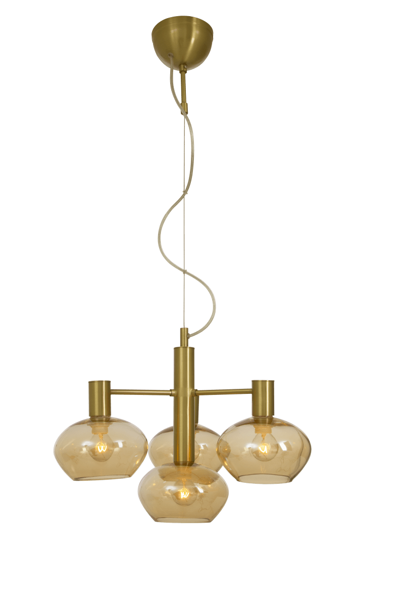 Bell Ø47 Mattes Messing hängelampe Von Aneta Lighting - Mit seinen stilvollen Messingdetails ist es eine perfekte Ergänzung über dem Esstisch oder im Wohnzimmer, wo es das Interieur aufhellt und verschönert.