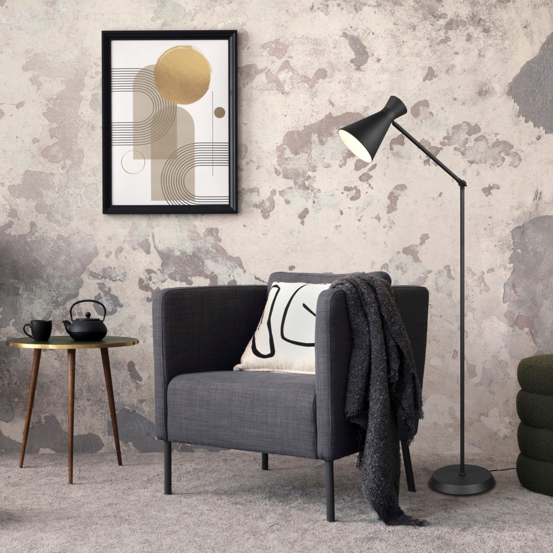 Enzo Schwarz stehlampe Von Trio Lighting - 