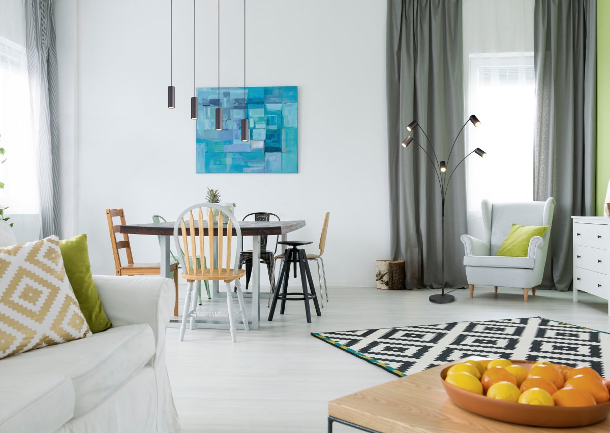 Marley 75cm Schwarz hängelampe Von Trio Lighting - 