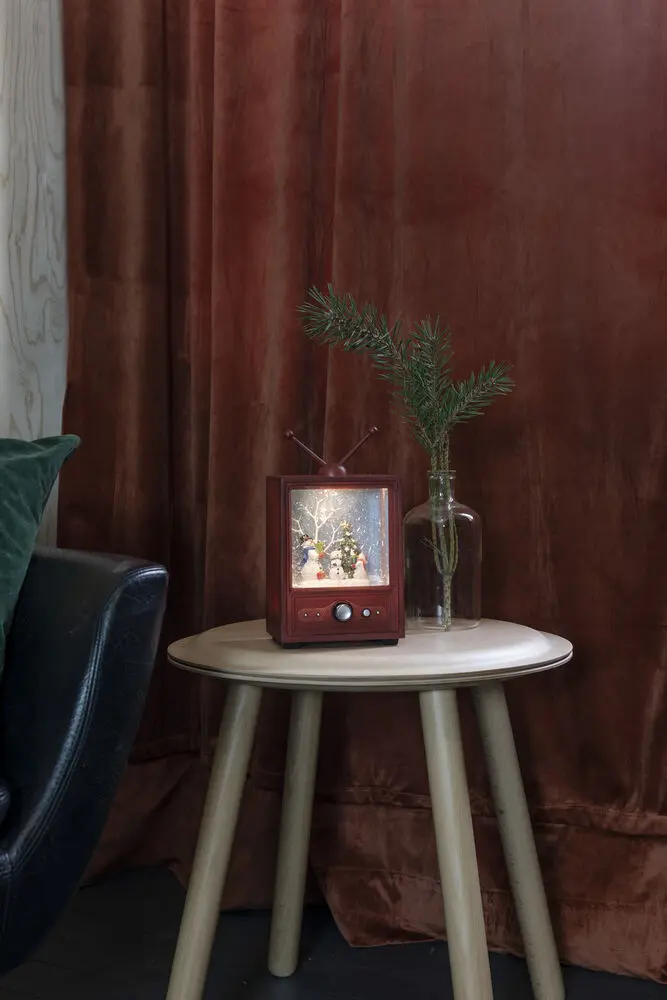 Wassergefüllte Laterne In Fernseherform Braun Von Konstsmide - &nbsp;Transformator mit 1,8 m langem schwarzen Kabel und Stecker im Lieferumfang enthalten.