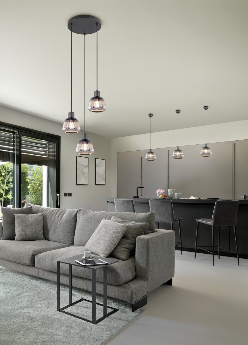 Tarifa Ø37 Rauchgrau hängelampe Von Trio Lighting - 