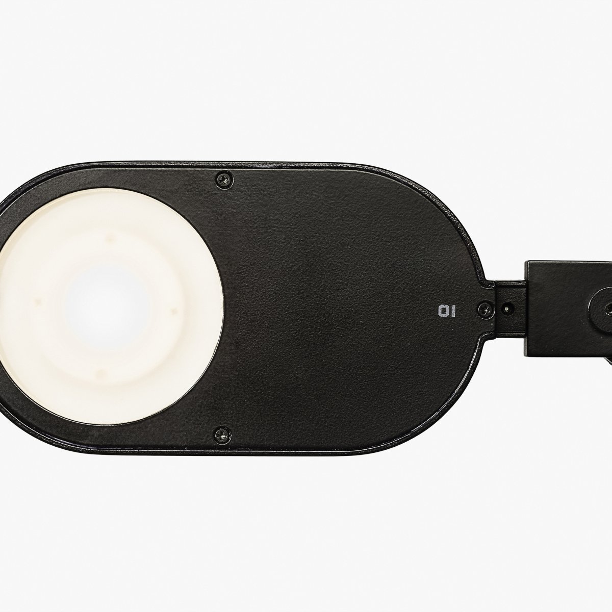 Inviting 86cm Schwarz klemmlampe Von Faro Barcelona - Der Leuchtenkopf ist horizontal und vertikal verstellbar und das Licht dimmbar.