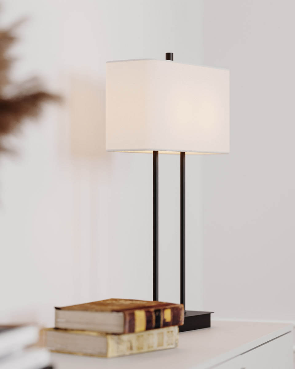 Luton 56cm Schwarz tischlampe Von By Rydéns - Die T-f&ouml;rmige Tischleuchte Luton f&uuml;gt sich harmonisch in jede Einrichtung ein, egal in welchem Raum sie steht.