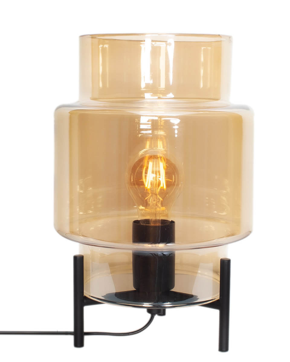 Ebbot 30cm Bernstein tischlampe Von By Rydéns - Ebbot ist eine moderne Leuchte, die Ihrem Zuhause mindestens genauso viel Stil und Interieur verleiht wie sie f&uuml;r Licht sorgt.
