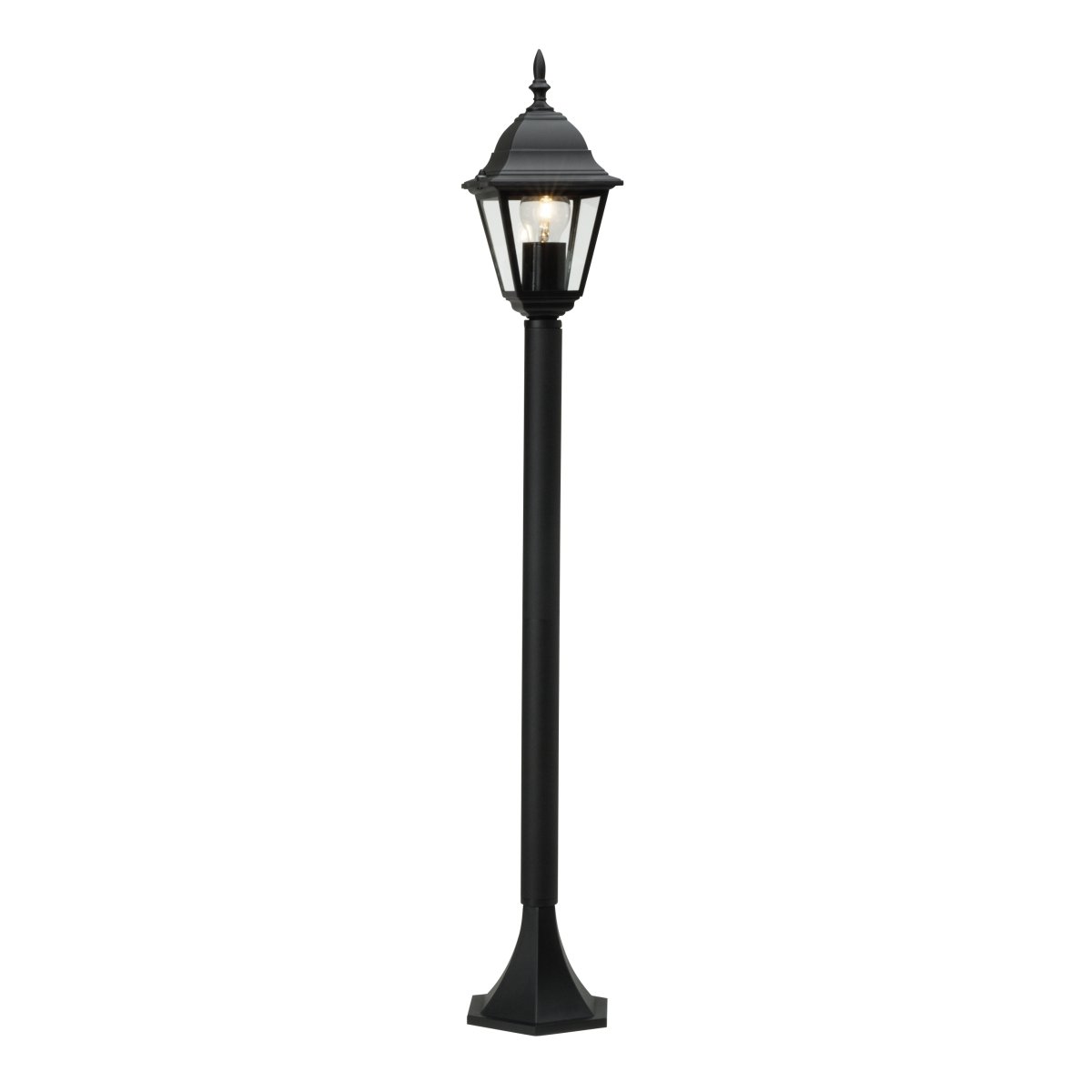 Zoombild von Newport 102cm Schwarz pollarleuchten Von Brilliant - Der Poller Newport ist eine 1 Meter hohe Au&szlig;enleuchte, die Funktionalit&auml;t und Dekoration vereint und sich ideal zum Beleuchten von Gartenwegen oder Blumenbeeten eignet.