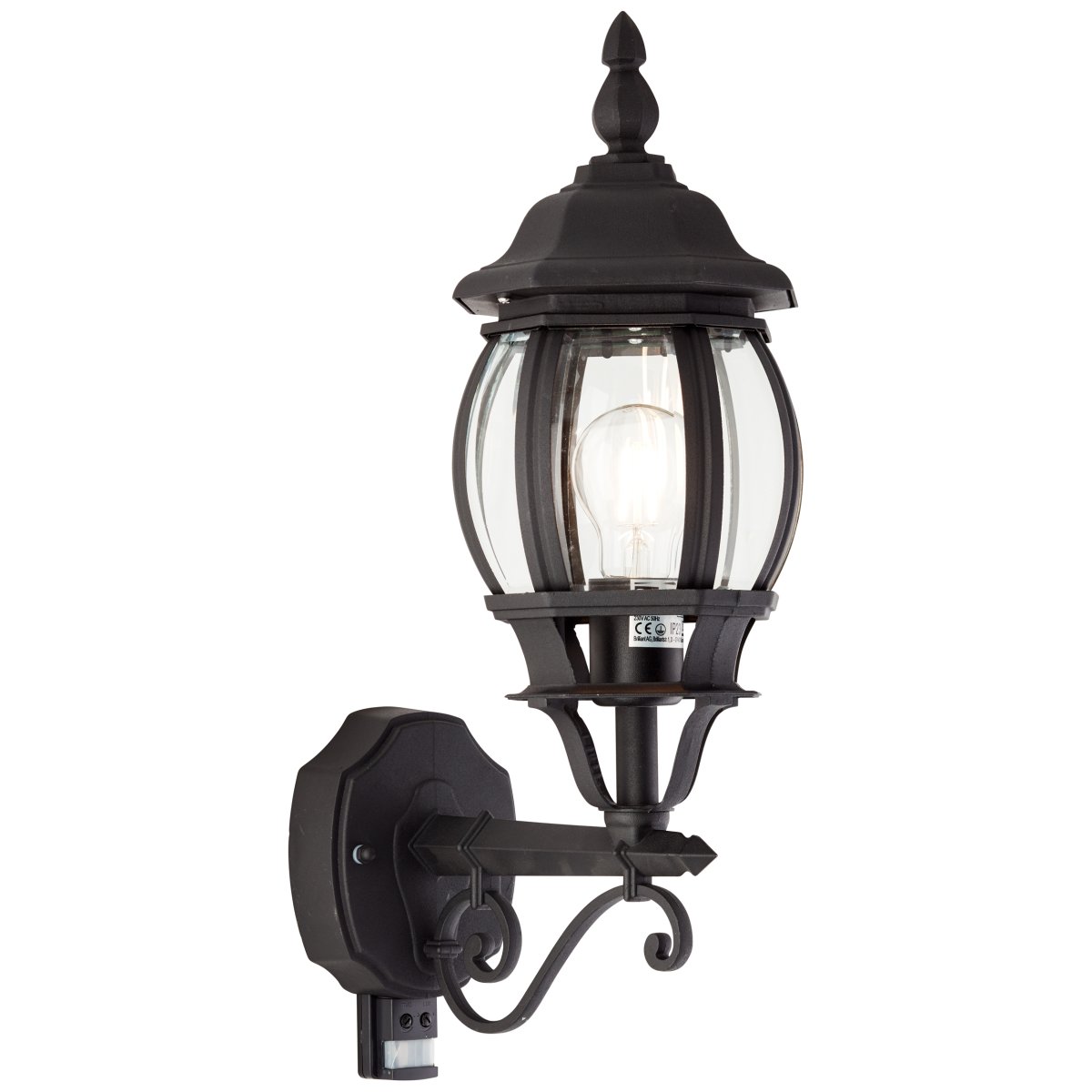 Istria Schwarz außenlampe Von Brilliant - Istria Au&szlig;enwandleuchte im klassischen Design, aus Aluminium gefertigt und gegen Rost und Regen gesch&uuml;tzt (IP23).