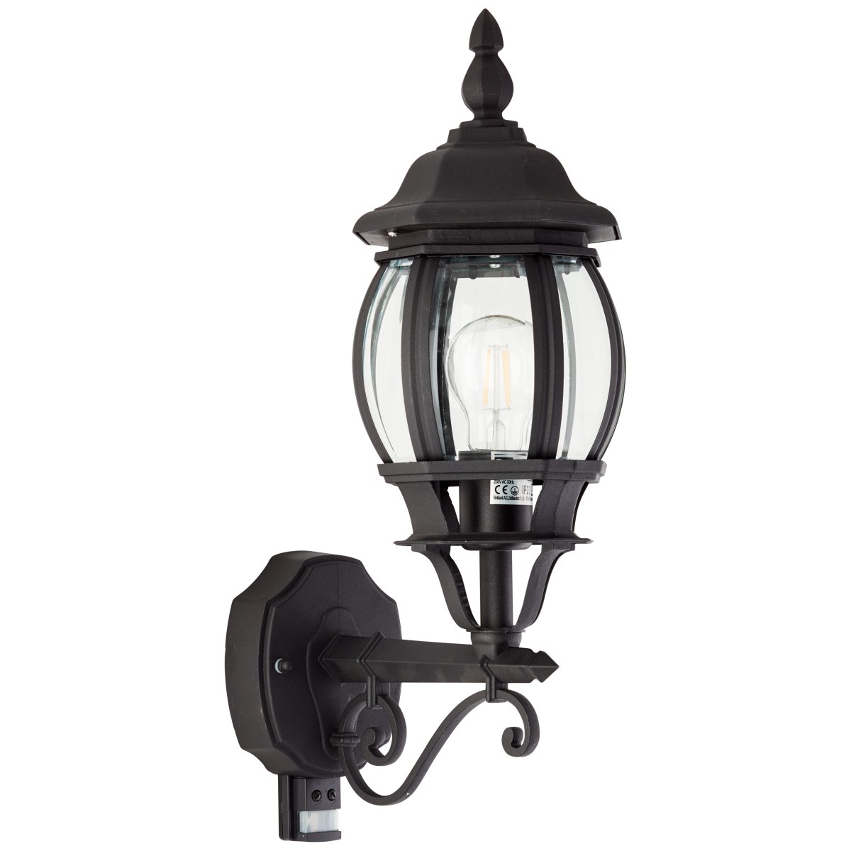 Istria Schwarz außenlampe Von Brilliant - Istria Au&szlig;enwandleuchte im klassischen Design, aus Aluminium gefertigt und gegen Rost und Regen gesch&uuml;tzt (IP23).