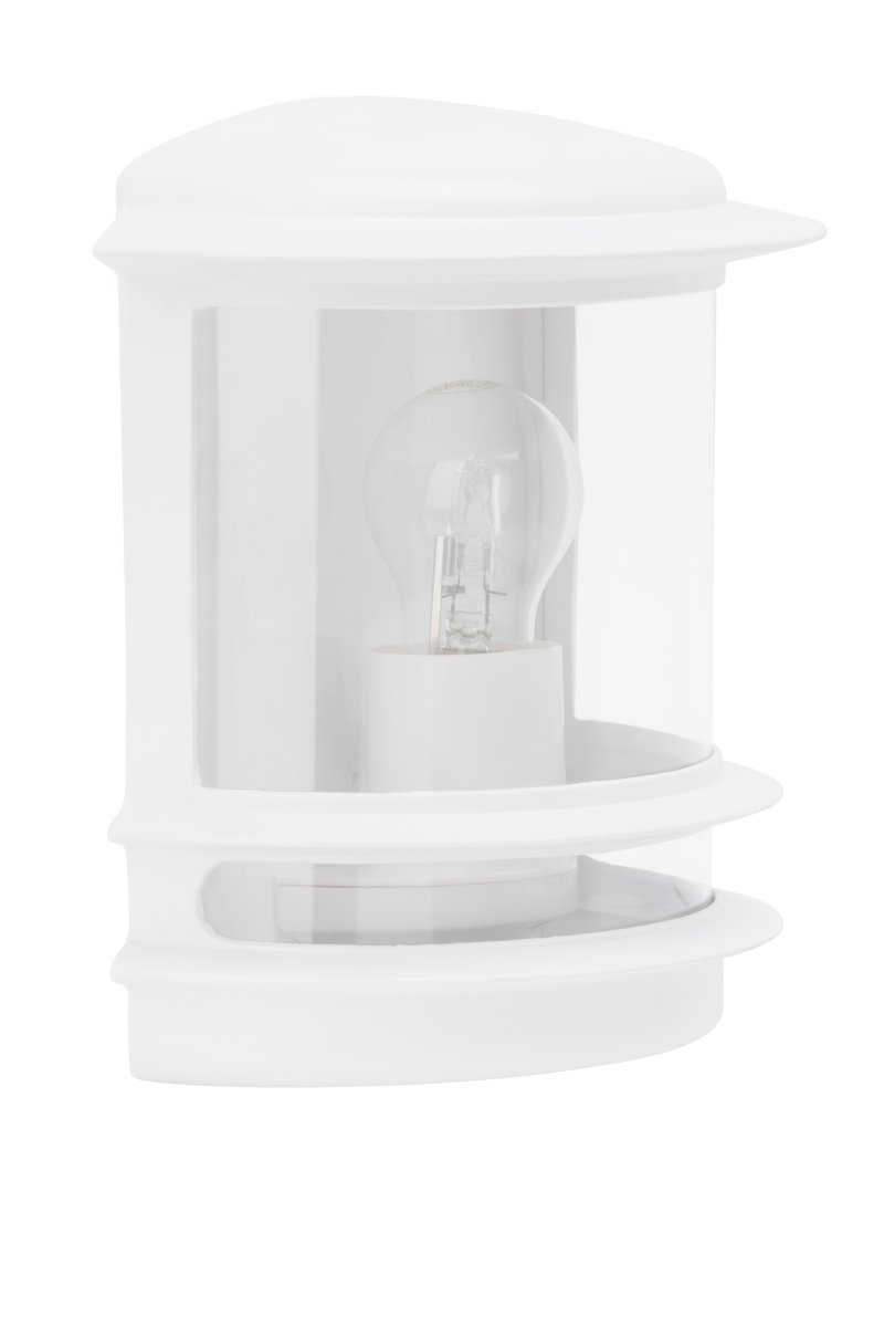 Hollywood Weiß außenlampe Von Brilliant - Die Hollywood-Außenwandleuchte ist eine vielseitige Wahl, die perfekt neben die Haustür oder als dekorative Beleuchtung auf einer Terrasse passt.