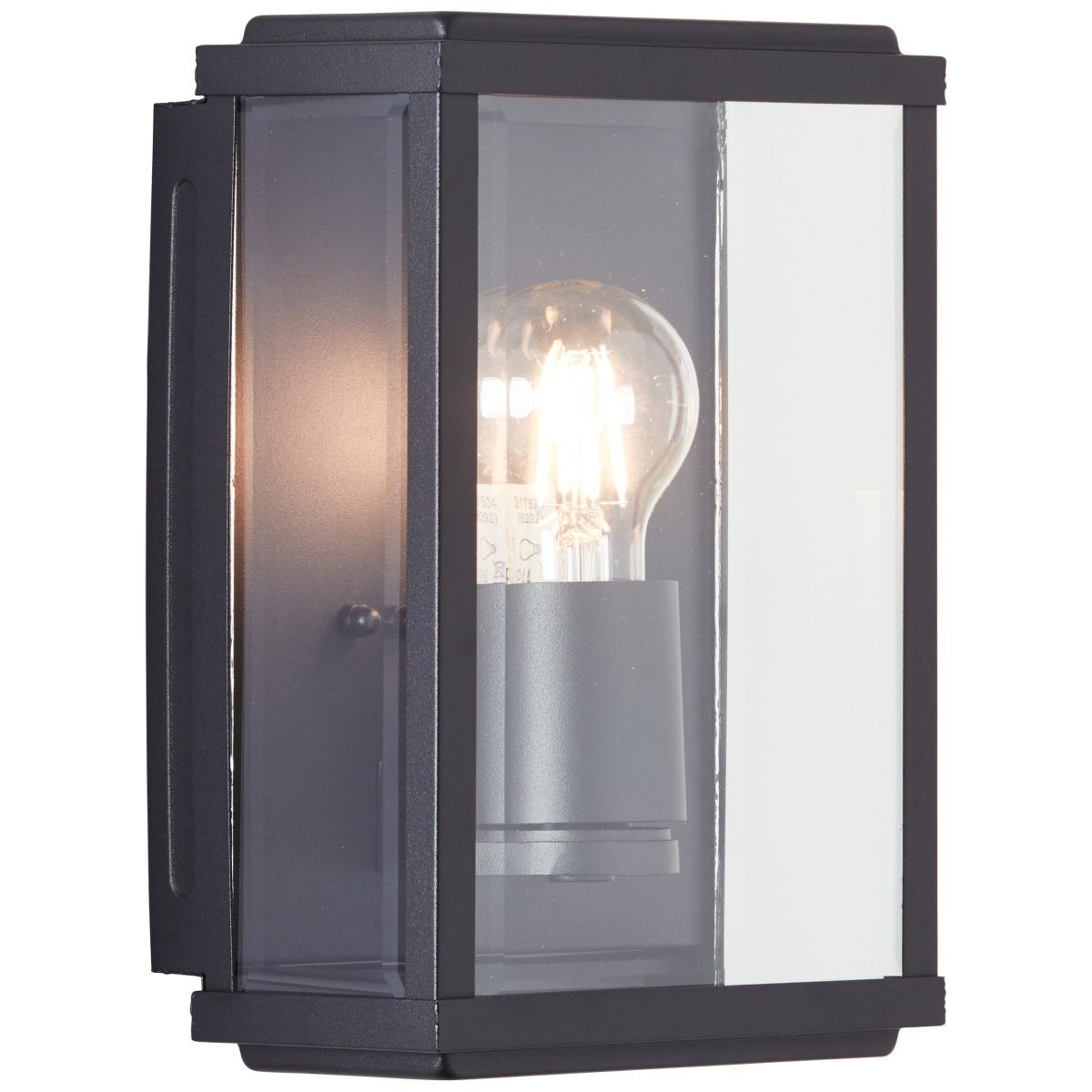 Gaia Schwarz außenlampe Von Brilliant - Die Außenwandleuchte Gaia eignet sich ideal für die funktionale und stimmungsvolle Beleuchtung Ihrer Haustür oder Fassade.