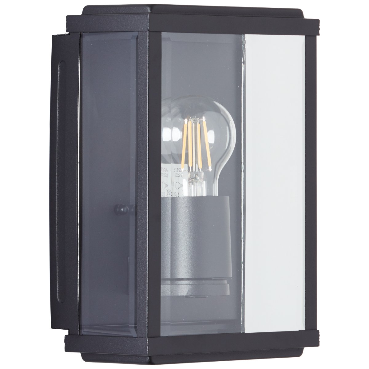 Gaia Schwarz außenlampe Von Brilliant - Die Außenwandleuchte Gaia eignet sich ideal für die funktionale und stimmungsvolle Beleuchtung Ihrer Haustür oder Fassade.