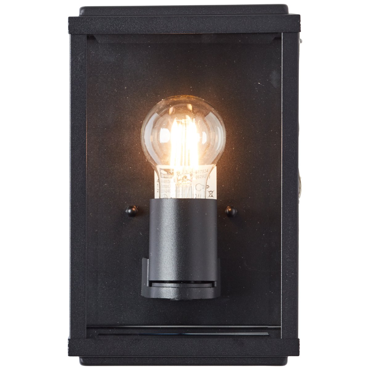Gaia Schwarz außenlampe Von Brilliant - Die Außenwandleuchte Gaia eignet sich ideal für die funktionale und stimmungsvolle Beleuchtung Ihrer Haustür oder Fassade.
