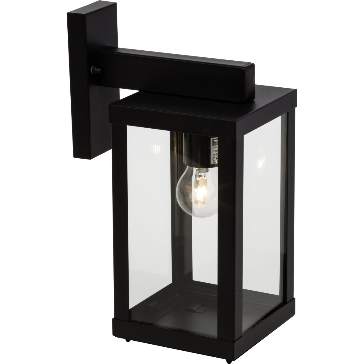 Gaia Schwarz außenlampe Von Brilliant - Die Au&szlig;enwandleuchte Gaia eignet sich ideal f&uuml;r die funktionale und stimmungsvolle Beleuchtung Ihrer Haust&uuml;r oder Fassade.