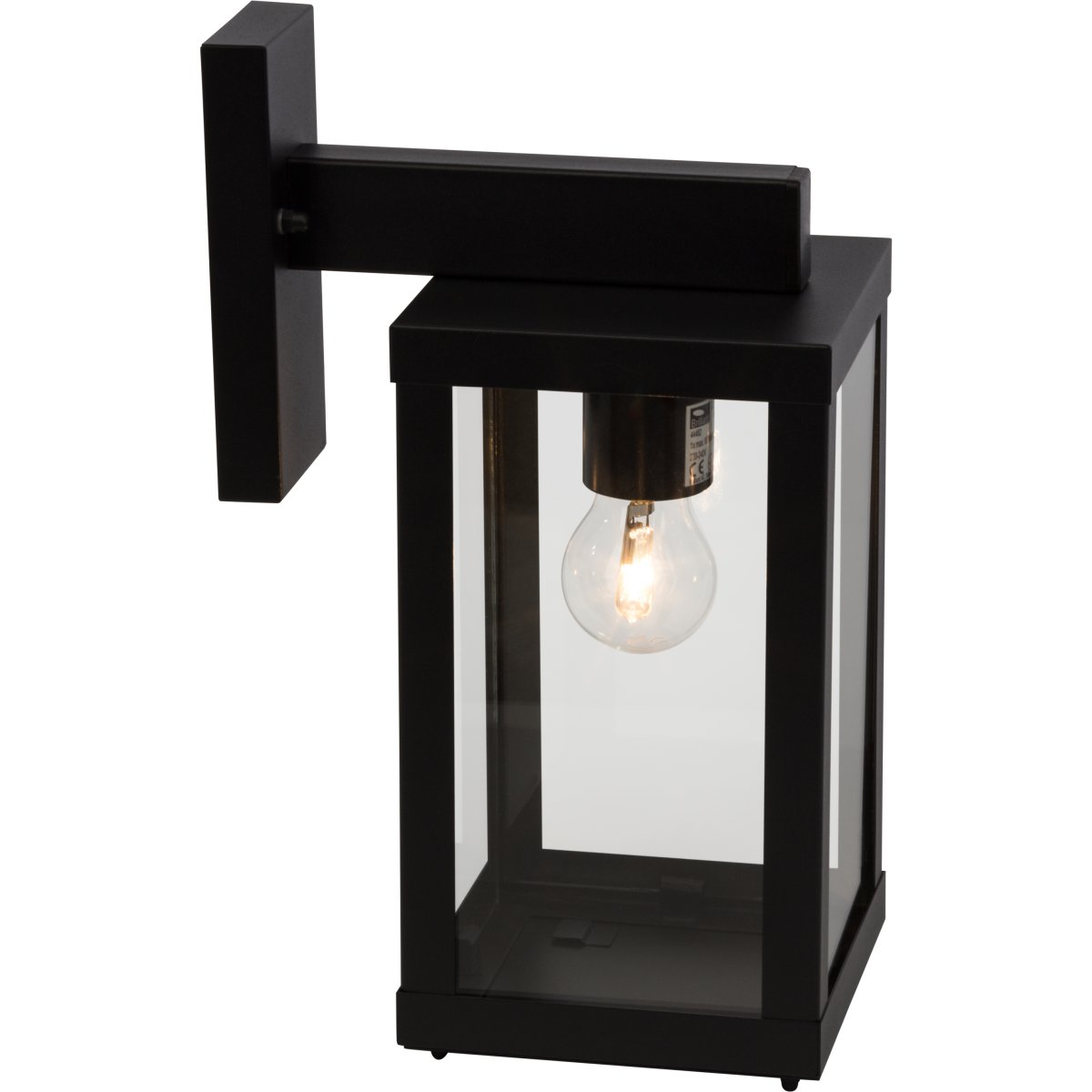 Gaia Schwarz außenlampe Von Brilliant - Die Au&szlig;enwandleuchte Gaia eignet sich ideal f&uuml;r die funktionale und stimmungsvolle Beleuchtung Ihrer Haust&uuml;r oder Fassade.