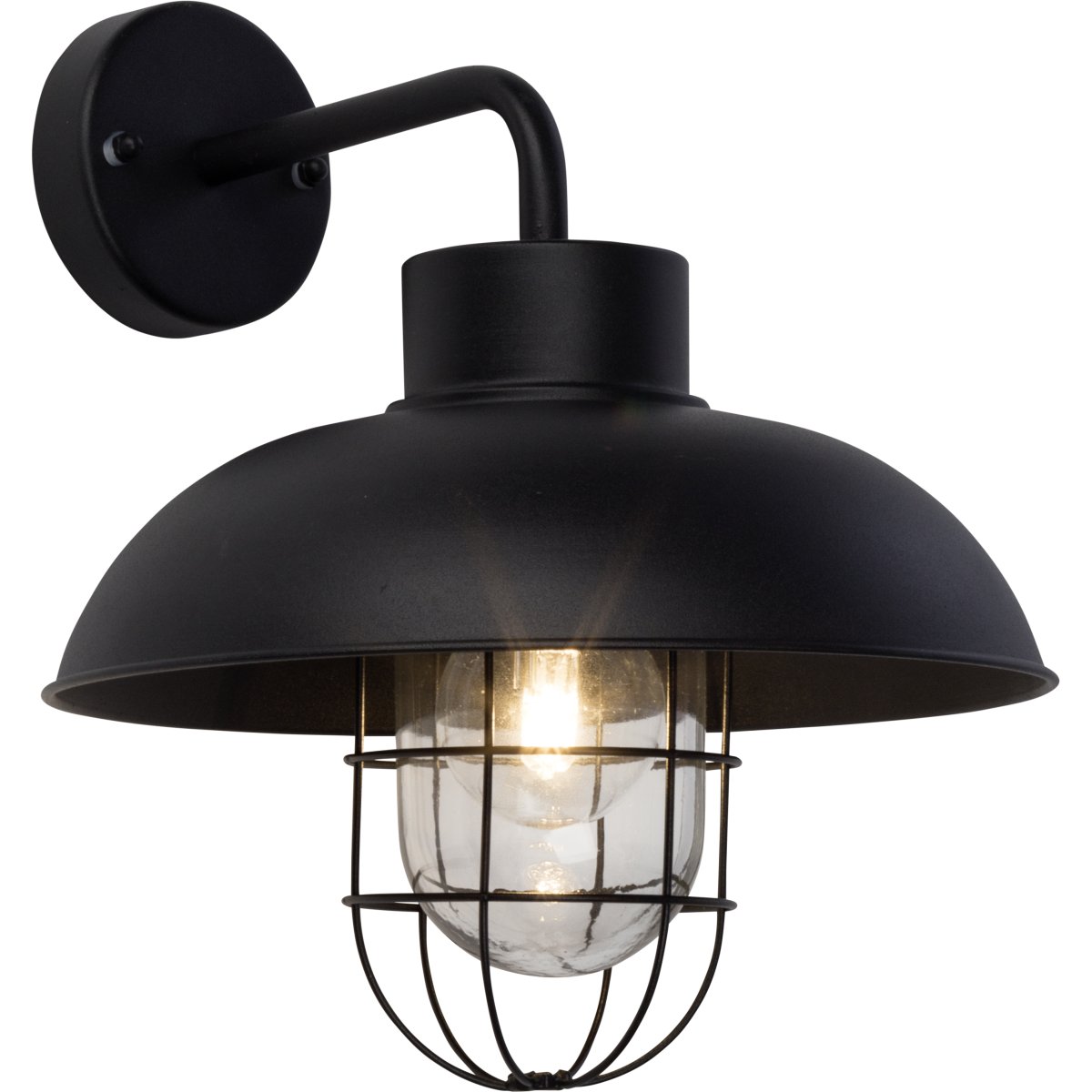 Zoombild von Portland Schwarz außenlampe Von Brilliant - Die Wandleuchte Portland eignet sich perfekt, um die Eingangs- oder Terrassentür zu beleuchten und im Dunkeln für Sicherheit zu sorgen.