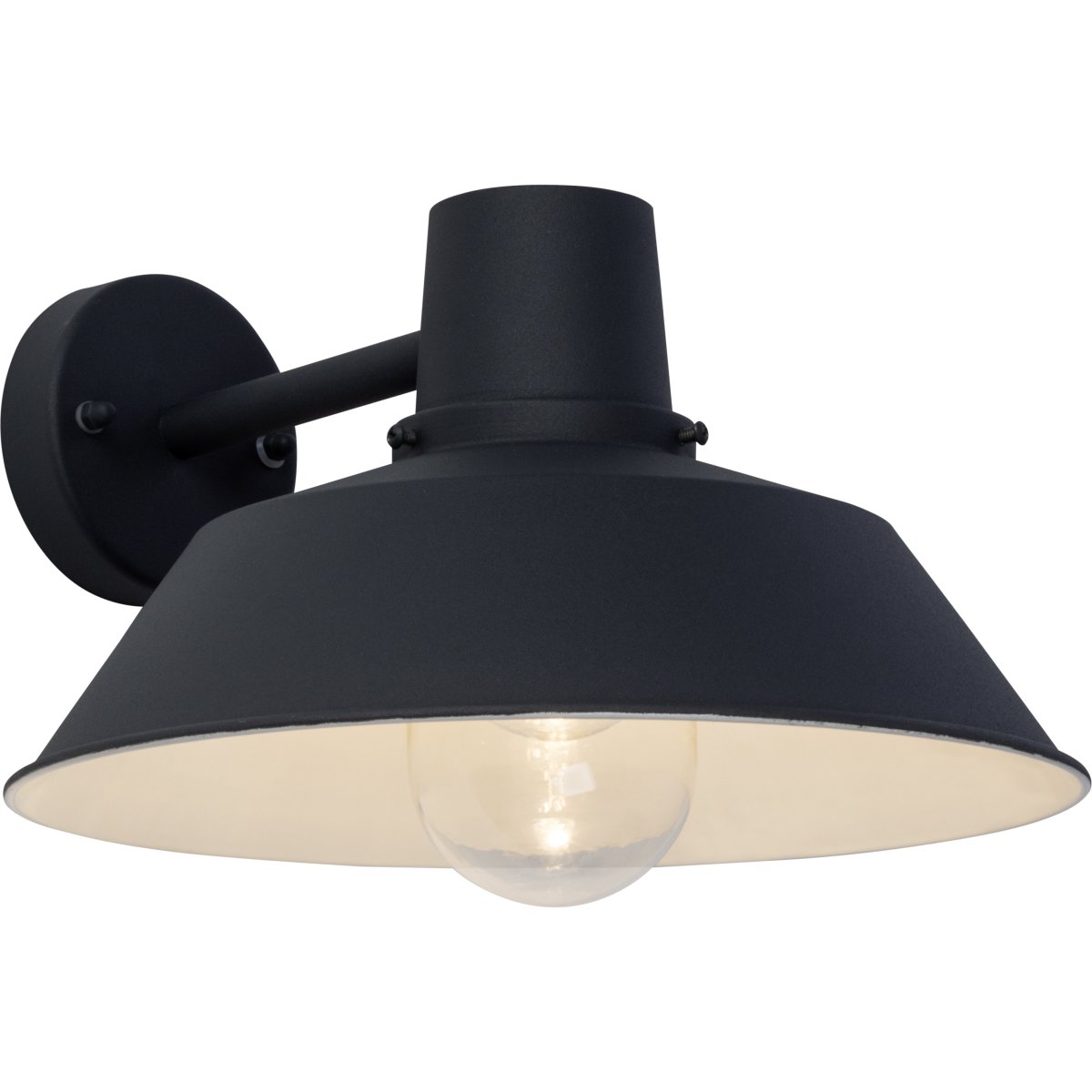 Humphrey Anthrazit außenlampe Von Brilliant - Die Lampe ist spritzwassergesch&uuml;tzt (IP44) und somit f&uuml;r den Einsatz im Au&szlig;enbereich auch in weniger gesch&uuml;tzten Bereichen geeignet.