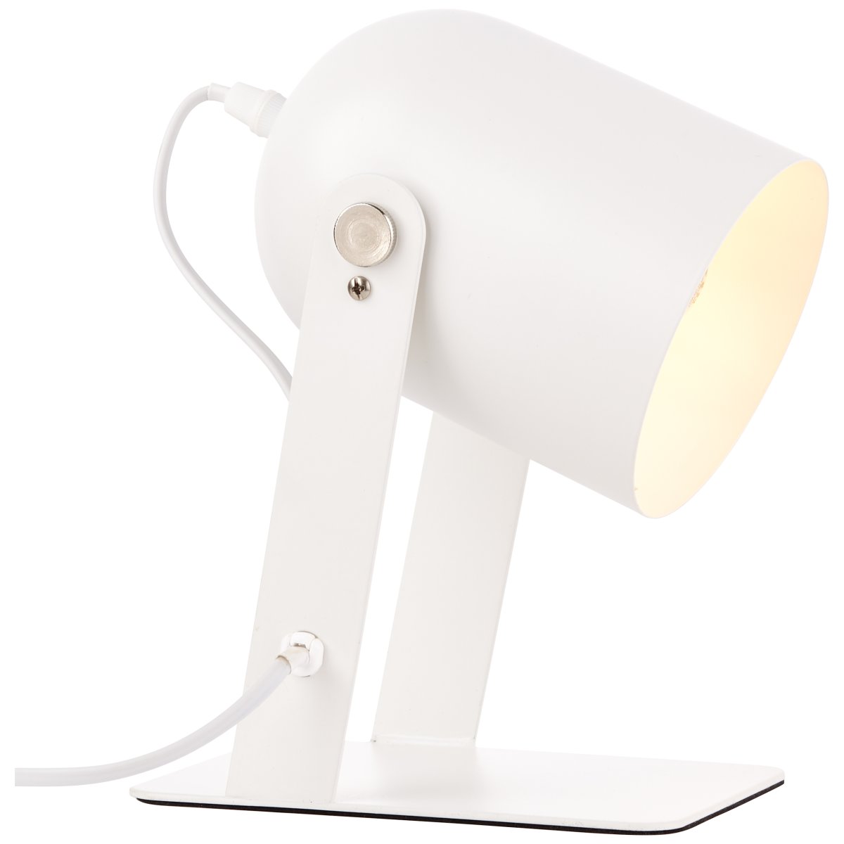 Yan 24cm Weiß tischlampe Von Brilliant - Die Tischlampe Yan eignet sich perfekt als stimmungsvolle Beleuchtung in Ihrem Wohnzimmer.