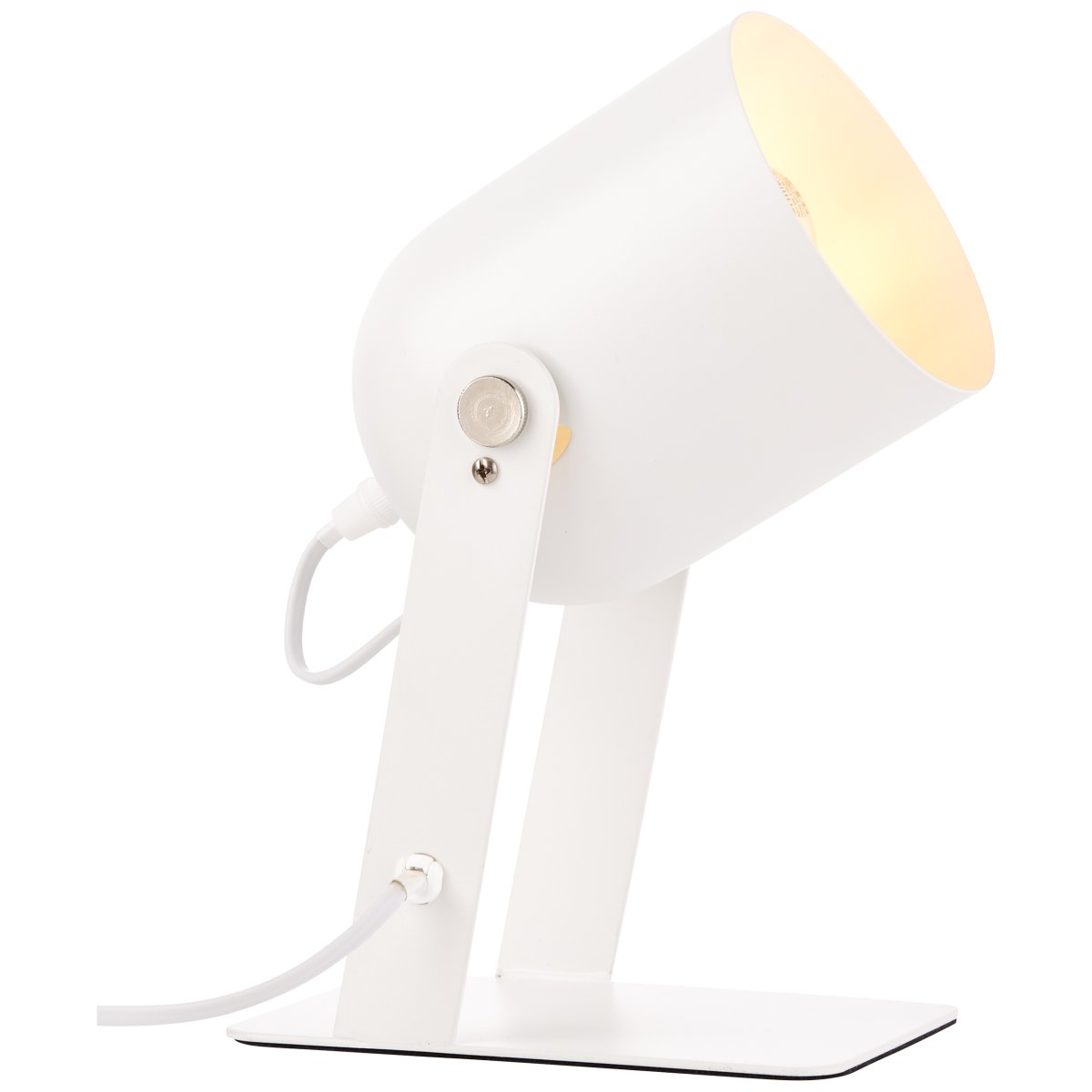 Yan 24cm Weiß tischlampe Von Brilliant - Die Tischlampe Yan eignet sich perfekt als stimmungsvolle Beleuchtung in Ihrem Wohnzimmer.