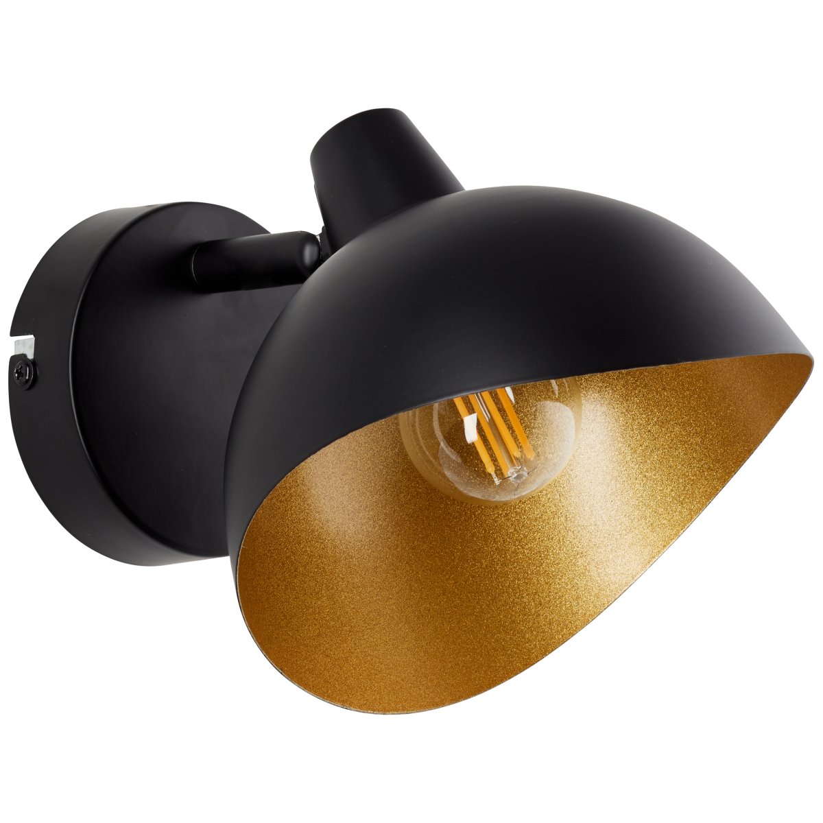 Layton Ø15 Mattschwarz wandlampe Von Brilliant - Geeignet sowohl für die Wand- als auch für die Deckenmontage.