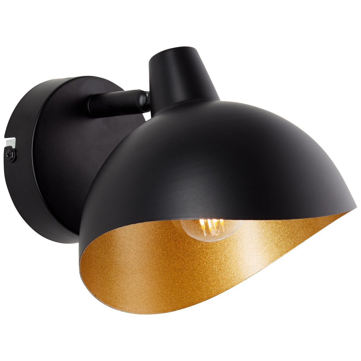 Layton Ø15 Mattschwarz wandlampe Von Brilliant - Geeignet sowohl für die Wand- als auch für die Deckenmontage.